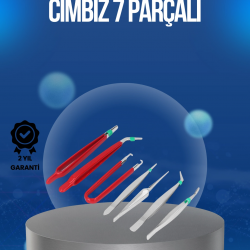 Mey İthalat® Elektronik Devre ve Saat Tamiri İçin 7’li Paslanmaz Çelik Cımbız