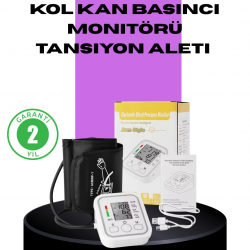 Mey İthalat® Elektronik Tansiyon Ölçer LCD Dijital Ekranlı