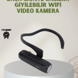 Mey İthalat® Eller Serbest Kullanım için Spor ve Vlog Kamerası