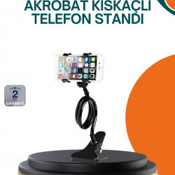Mey İthalat® Eller Serbest Kullanım Sağlayan Masaüstü Telefon Tutucu