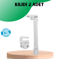 Mey İthalat® Emniyet Amaçlı Pencere Açılma Sınırlayıcı Aparat 2 Adet