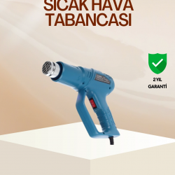 Mey İthalat® Endüstriyel 2000W Isı Tabancası Plastik Boru Lehim Boya Çıkarma