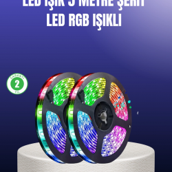Mey İthalat® Enerji Tasarruflu RGB Şerit LED 5 Metre