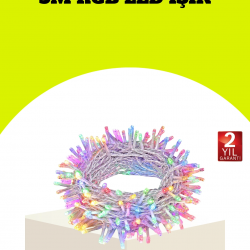 Mey İthalat® Enerji Tasarruflu Şeffaf Kablo 5 m 50 LED Dekor Işık