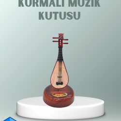 Mey İthalat® Enstrüman Figürlü Melodi Çalan Dekoratif Müzik Kutusu