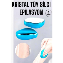 Mey İthalat® Epilasyon Aleti Bacaklar Kollar İçin Yıkanabilir Kristal Epilatör Tüy Silgi