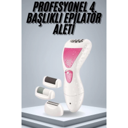 Mey İthalat® Epilatör Cihazı Epilasyon Aleti Çoklu Başlık Seçeneği Ayak Törpüsü