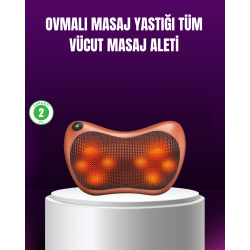 Mey İthalat® Ergonomik Derin Yoğurmalı Boyun Bel Sırt Masaj Cihazı Priz Çakmak Girişli