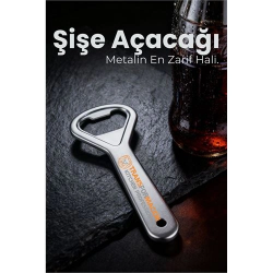 Mey İthalat® Ergonomik Metal Şişe Açacağı - Gazoz, Kola, Bira Kapağı Açıcı