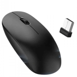 Mey İthalat® Ergonomik Tasarım Kablosuz Siyah Mouse Hassas Uzun Ömürlü