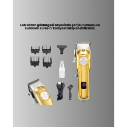 Mey İthalat® Ergonomik Tasarımlı, Hafif ve Taşınabilir Profesyonel Tıraş Makinesi