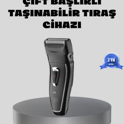 Mey İthalat® Erkek Tıraş Makinesi Kablosuz Kuru Tıraş Folyo Başlık Yıkanabilir Gövde