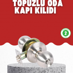 Mey İthalat® Estetik Güvenli Topuzlu Kapı Kilidi