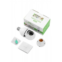 Mey İthalat® Ev Kamerası Wifi Kamerası Gece Görüşlü Akıllı Ampül Kamera