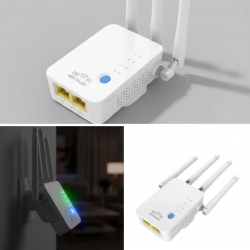 Mey İthalat® Ev ve Ofis İçin WiFi Güçlendirici WPS Düğmeli Güvenli Tekrarlayıcı
