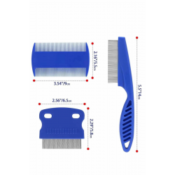 Mey İthalat® Evcil Hayvan Tarak Seti 4'lü Bit Tarağı Ked Köpek Tüyüne Uygun