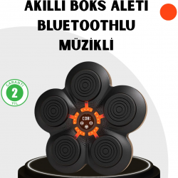Mey İthalat® Evde Fitness İçin Akıllı Boks Makinesi Işıklı Vuruş Noktalı Bluetoothlu
