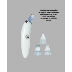 Mey İthalat® Evde Profesyonel Cilt Bakımı Dermaroller + Siyah Nokta Temizleyici Setı