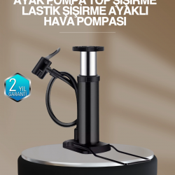 Mey İthalat® Extra Güçlü Ayak Pompası Otomobil Motosiklet Bisiklet Uyumlu