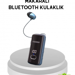 Mey İthalat® Fineblue F580 Suya Dayanıklı Bluetooth 5.3 Kulaklık Dijital Ekranlı