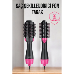 Mey İthalat® Fön Tarak Elektriklenmeyi Önleyen ve Parlaklık Veren Saç Şekillendirici