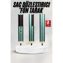 Mey İthalat® Fön Tarak Saç Düzleştirici Saç Kurutma Makinesi Sıcak Hava Fırçası