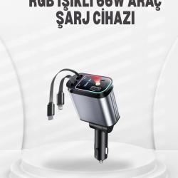 Mey İthalat® Ford, Opel, Volvo, Skoda Araçlar için 66W Çoklu Hızlı Şarj Cihazı