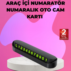 Mey İthalat® Fosforlu Araç İçi Park Kartı Numaratörü