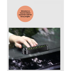 Mey İthalat® Fosforlu Işıltı ile Araç İçi Telefon Numaratörü – Güvenli Parkın Anahtarı