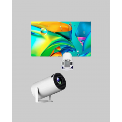 Mey İthalat® Full HD 4K Destekli Akıllı Projeksiyon – 130 inç Ekran, Uzun Ömürlü Ampul ve Çoklu Giriş