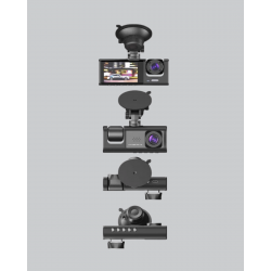 Mey İthalat® Full HD Üç Kameralı Araç Kamerası 170° Geniş Açılı ve Park Destekli