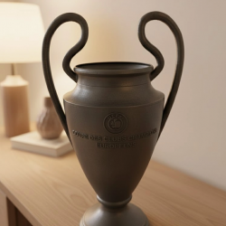 Mey İthalat® Füme Kupa 25cm UEFA Model Dekoratif Ödül Biblosu