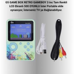 Mey İthalat® G5 Game Box Retro Mini Oyun Konsolu – 500 Dahili Oyun