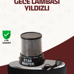 Mey İthalat® Galaxy Efektli LED Projektör Taşınabilir Yıldız Gece Lambası