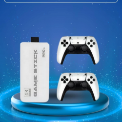 Mey İthalat® Game Stick 4K Retro Çift Kollu Atari Oyunlari +20000 Oyunlu Konsol Nostalji