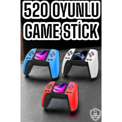 Mey İthalat® Game Stick Oyun Konsolu 520 Oyunlu Retro Oyunlu Led Ekran