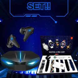 Mey İthalat® Gamer Kulaklık ve Çok Kordonlu Akıllı Saat Gürültü Önleyici GPS Desteği