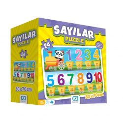 Mey İthalat® Games Sayılar Yer Puzzle 50x70cm 24 Parça 5134