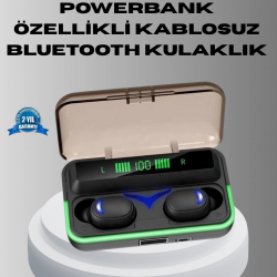 Mey İthalat® Gaming Bluetooth Kulaklık 800mAh Powerbank Düşük Gecikmeli