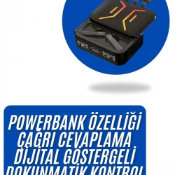 Mey İthalat® Gaming Bluetooth Kulaklık Dahili Powerbank Kablolu Düşük Gecikmeli Bluetooth 5.2