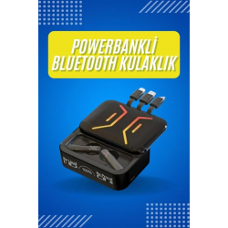 Mey İthalat® Gaming Bluetooth Kulaklık Dahili Powerbank Kablolu Düşük Gecikmeli Bluetooth 5.2