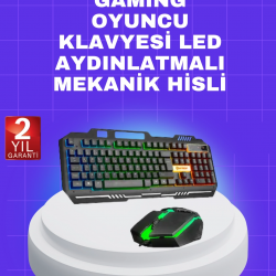 Mey İthalat® Gaming Klavye Mouse – Çatışmasız Tuş, Hızlı Tepki Süresi