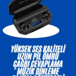 Mey İthalat® Gaming Kulaklık Bluetooth 5.2 Kablosuz Kulakiçi Rgb Işıklı Çift Mikrofonlu