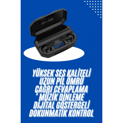 Mey İthalat® Gaming Kulaklık Bluetooth 5.2 Kablosuz Kulakiçi Rgb Işıklı Çift Mikrofonlu