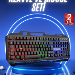 Mey İthalat® Gaming Oyuncu Klavyesi Led Aydınlatmalı Mekanik Hisli