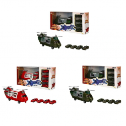 Mey İthalat® GARAJ SET POLİS AMBULANS ASKER TAŞIYICI HELİKOPTER ARB 3R