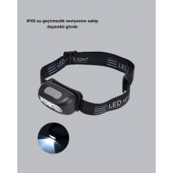 Mey İthalat® Gece Balıkçılığı İçin Ultra Parlak Şarjlı Kafa Lambası | 4 Işık Modu + USB Şarj