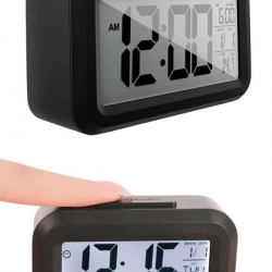 Mey İthalat® Gece Dijital Masa Saati Dijital Alarmlı Led Ekran Pilli Çalar Saat
