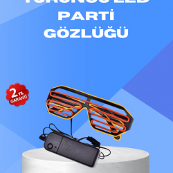 Mey İthalat® Gece Eğlencelerine Özel Renkli LED Işıklı Gözlük