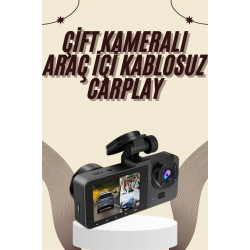 Mey İthalat® Gece Görüşlü DVR 3 Lensli Araç İçi Sürüş Kamerası Video Kaydedici